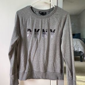 DKNY Gray Pullover Shirt